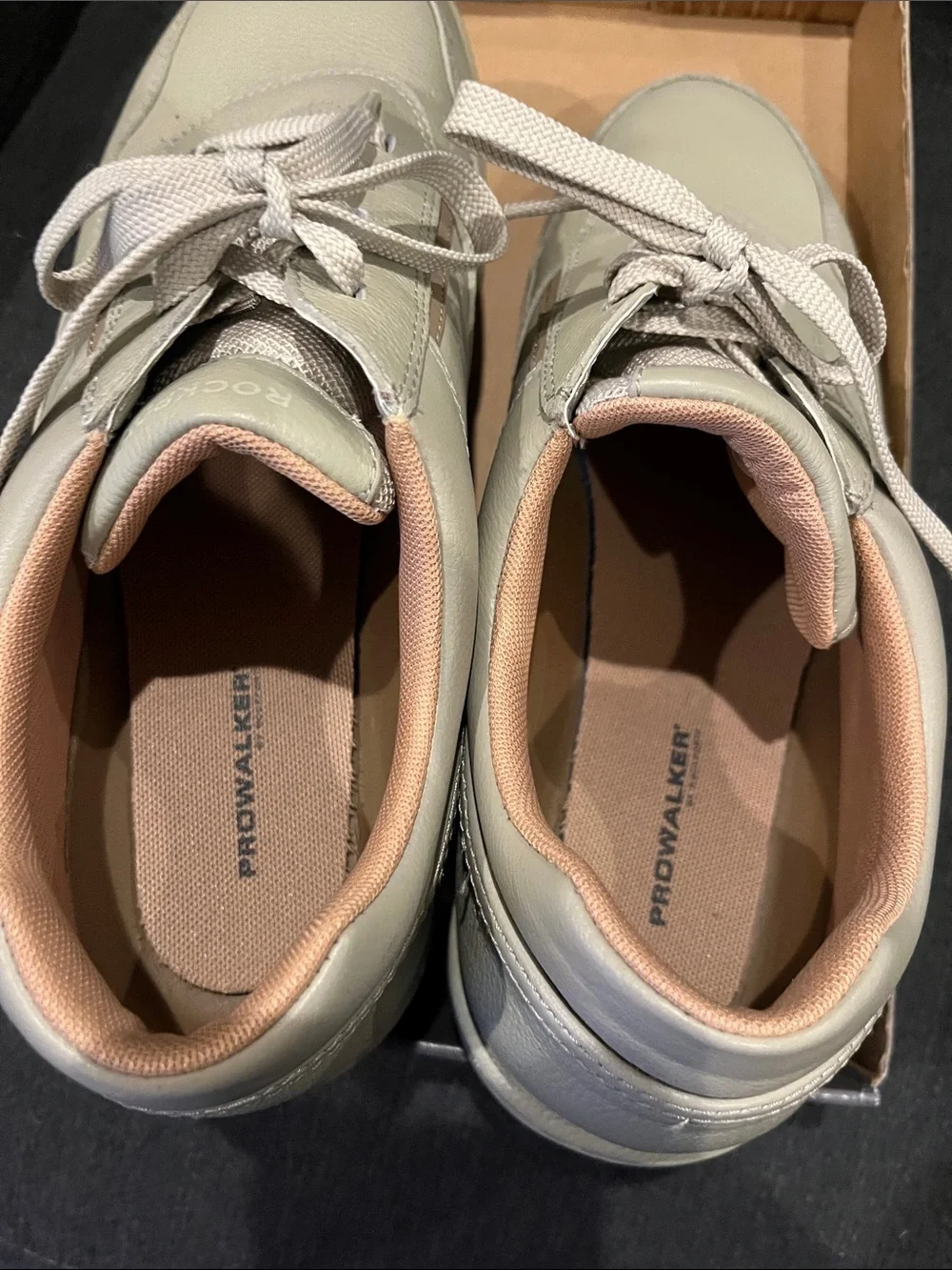 Rockport Men's Light Gray Lace-Up Sneakers